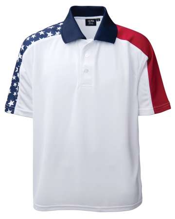 1346-PTM Men's Patriotic Polo