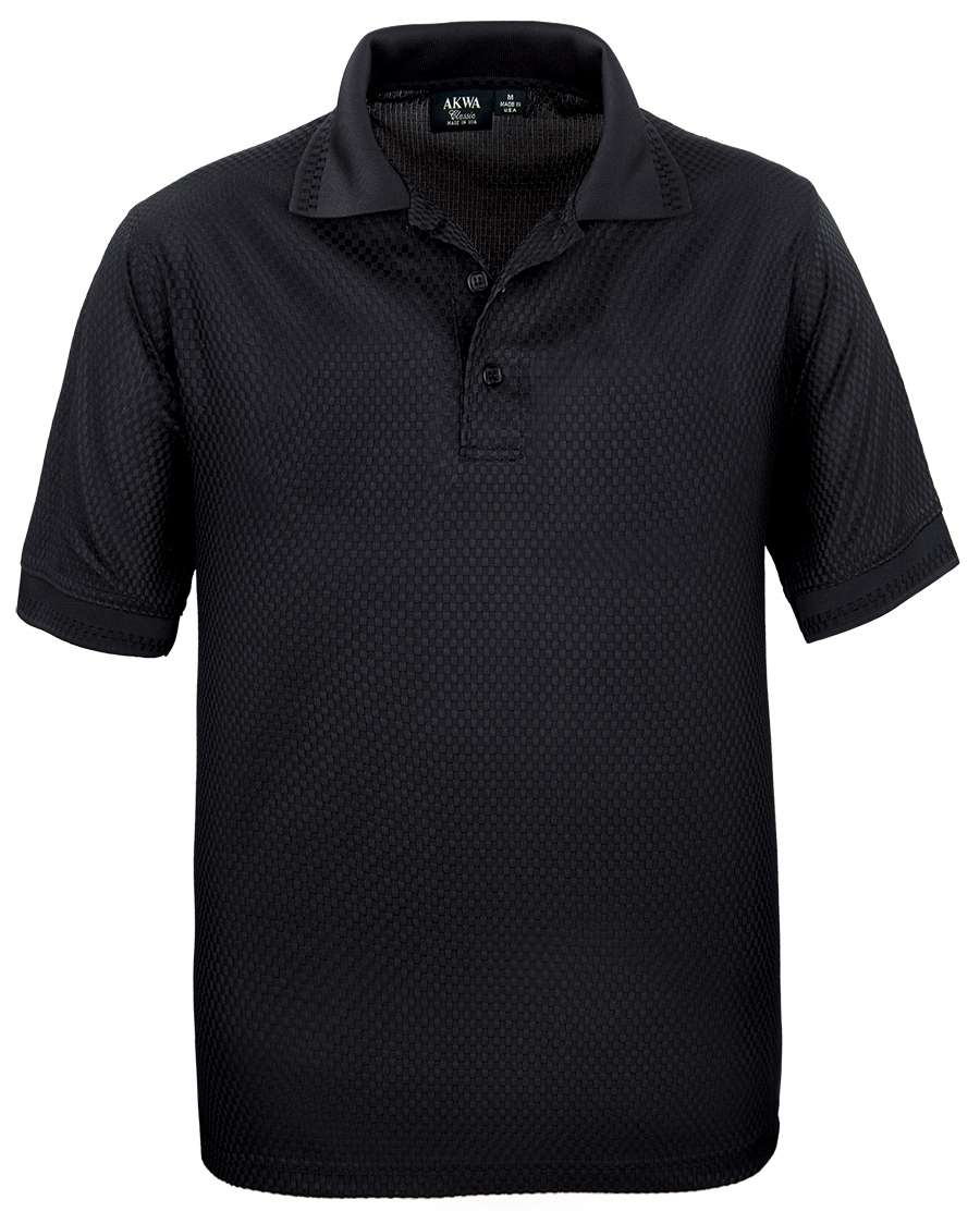 1376-BKW Mens Basket Weave Polo