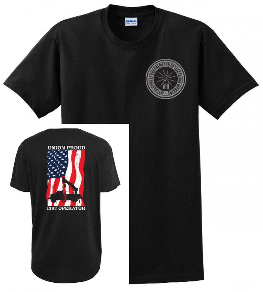 OPERATOR IBEW LOCAL 1393 UNION PRIDE MENS USA MADE MENS TEE T-SHIRT