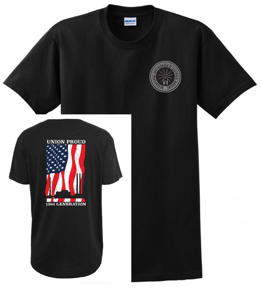 GENERATION IBEW LOCAL 1393 UNION PRIDE MENS USA MADE MENS TEE T-SHIRT