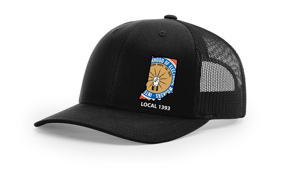 IBEW LOCAL 1393 STATE INDIANA HAT USA MADE TRUCKER HAT CAP 