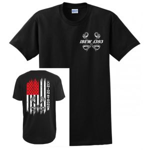 IBEW LOCAL 1393 UNION STRONG USA MADE UNION PRINTED MENS T-SHIRT S-4XL