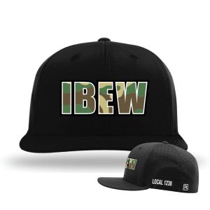 IBEW LOCAL 1238 ARMY CAMO TEXT 1238 FLEX FIT CAP RICHARDSON HAT
