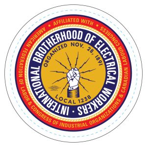 IBEW LOCAL 1238 FULL COLOR BUG LOGO STICKER