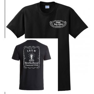 IBEW UNION OLD NUMBER 1393 1944 BROTHERHOOD USA MADE UNION PRINTED MENS TEE T-SHIRT
