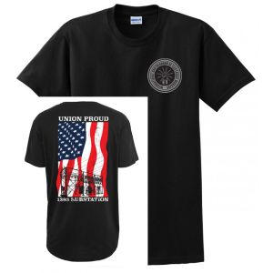 SUBSTATION UNION PROUD IBEW 1393 AMERICAN MADE UNION PRINTED MENS TEE T-SHIRT