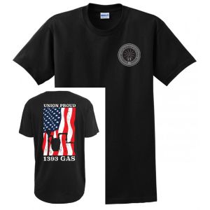 GAS IBEW LOCAL 1393 UNION PRIDE MENS USA MADE MENS TEE T-SHIRT