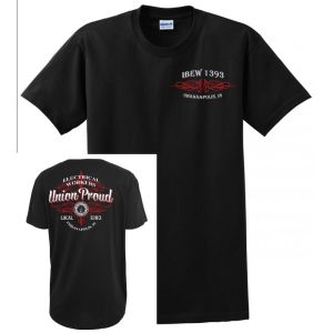 IBEW LOCAL 1393 UNION PROUD USA MADE UNION PRINTED MENS T-SHIRT S-4XL