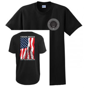 TRANSMISSION UNION PROUD IBEW 1393 AMERICAN MADE UNION PRINTED MENS TEE T-SHIRT