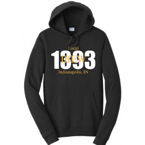 IBEW LOCAL1393 HEAVY HOODED SWEATSHIRT HOODIE DESIGN 1 USA MADE UNION PRINTED L9521