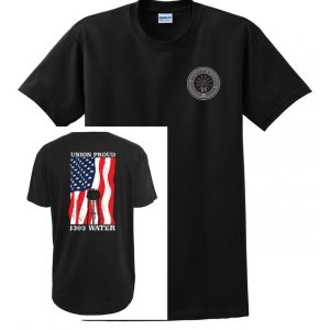 WATER IBEW LOCAL 1393 UNION PRIDE MENS USA MADE MENS TEE T-SHIRT