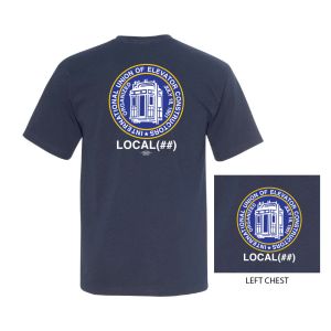 IUEC INTERNATIONAL UNION OF ELEVATOR CONSTRUCTORS MENS COTTON T-SHIRT  5040