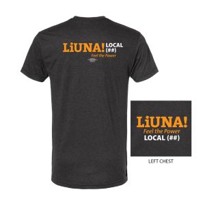 LABORERS' INTERNATIONAL UNION OF NORTH AMERICA MENS T-SHIRT SHORT SLEEVE TRI BLEND 5710