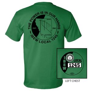 IBEW LOCAL 1245 OG DESIGN UNION PRINTED USA MADE MENS T-SHIRT