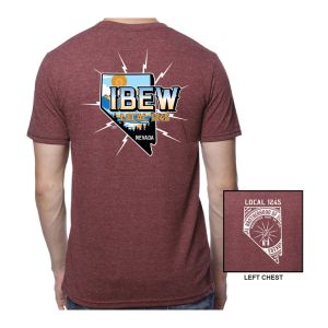 IBEW LOCAL 1245 NEVADA DESIGN MENS T-SHIRT