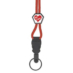 Sliding Logo Lanyards w/ Ring