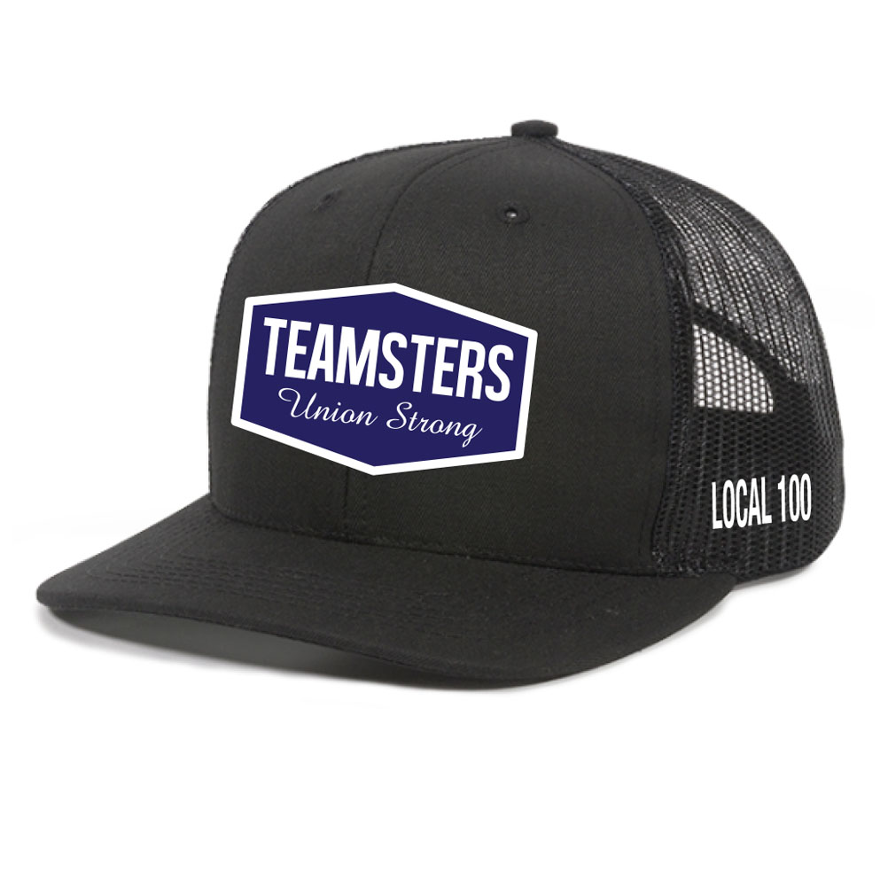 TEAMSTERS LOCAL 100 SHIELD UNION MADE TRUCKER HAT BASEBALL CAP TH004