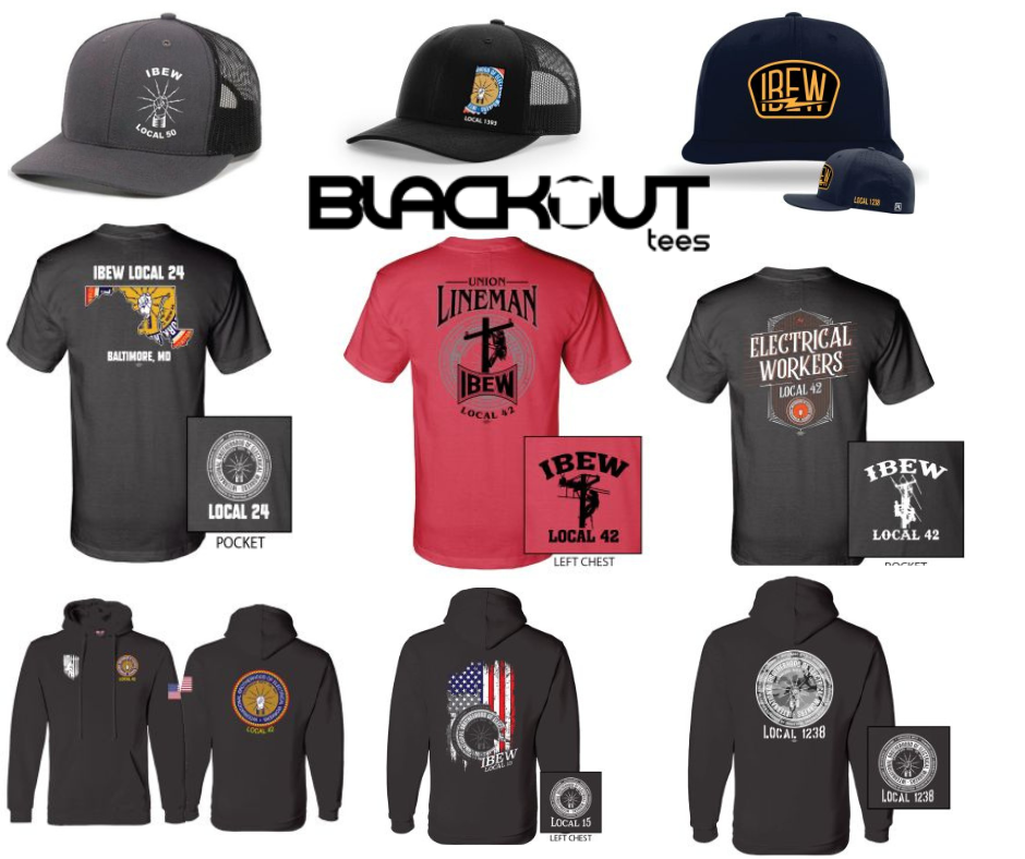 Show Your Union Pride: Shop IBEW Stores at Blackout Tees